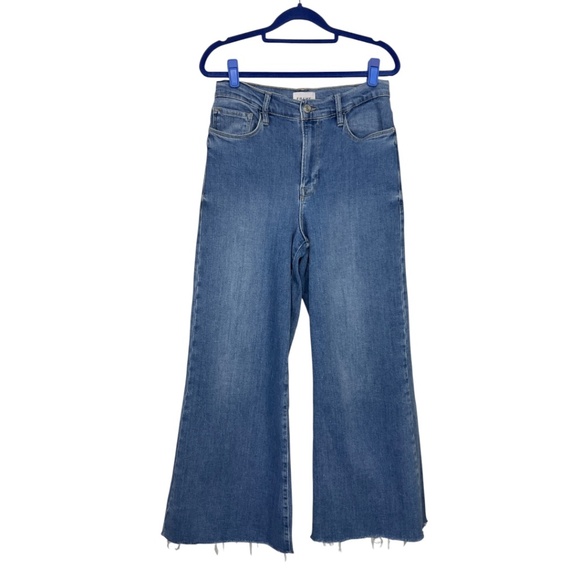 FRAME Le Palazzo Crop Jeans in Jonah - Picture 3 of 11